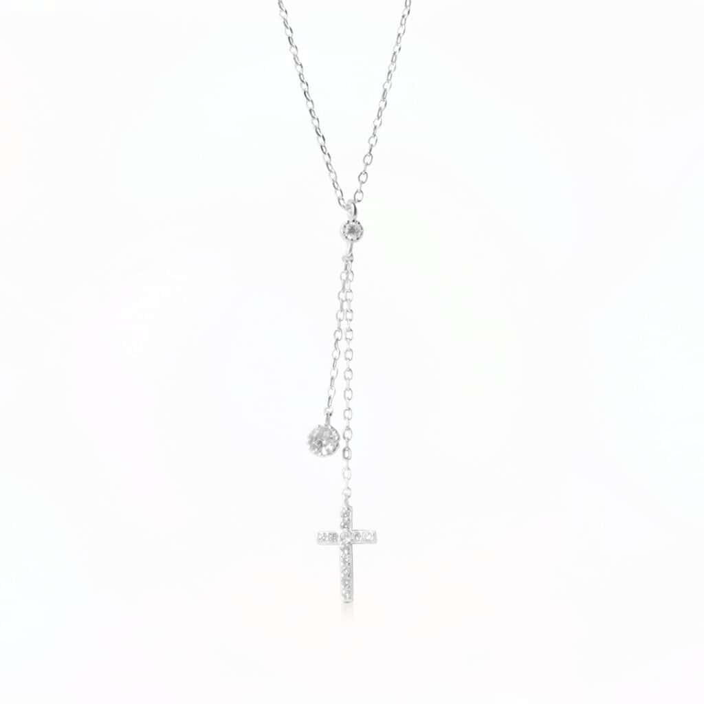 Cross Tassels Colier din Argint 925 1