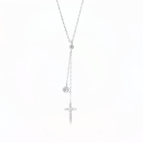 Cross Tassels Colier din Argint 925