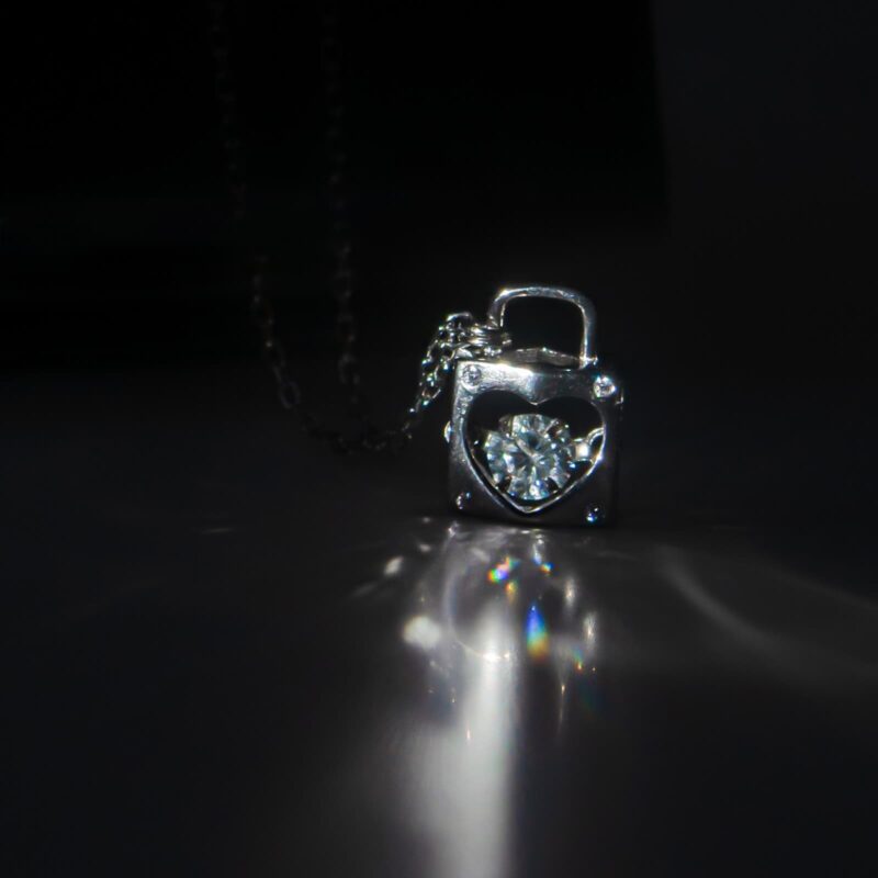 Diamant Moissanite Romantic Colier din Argint 925