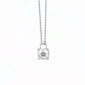 Diamant Moissanite Romantic Colier din Argint 925