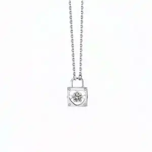 Diamant Moissanite Romantic Colier din Argint 925