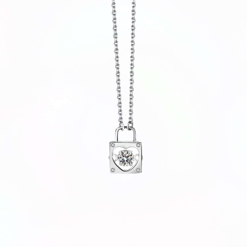 Diamant Moissanite Romantic Colier din Argint 925