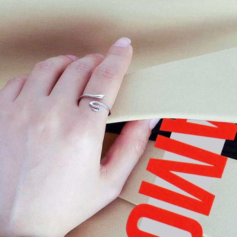 Glossy Snake Inel din Argint  925