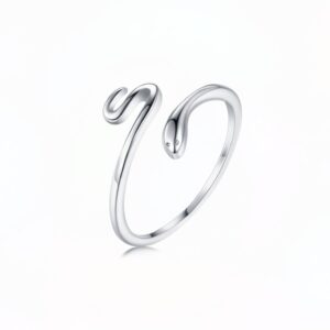 Glossy Snake Inel din Argint  925