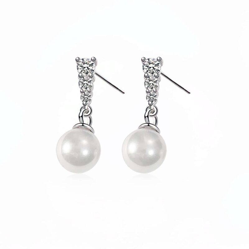 Pearl Charm Cercei din Argint