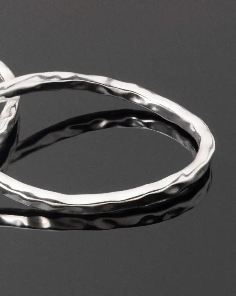 Cercei Geometrici Mari din Argint