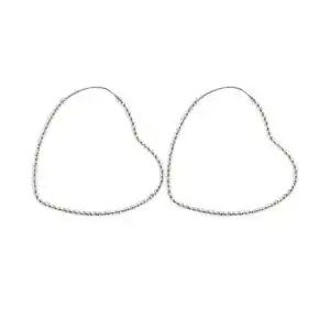 Cercei Mari din Argint Inimă