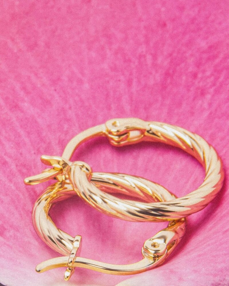 Snake Cercei din Argint 925 Placat cu Aur