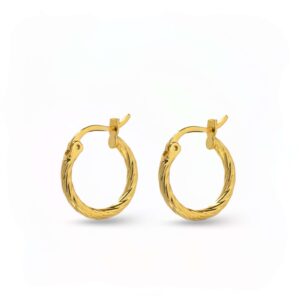 Snake Cercei din Argint 925 Placat cu Aur