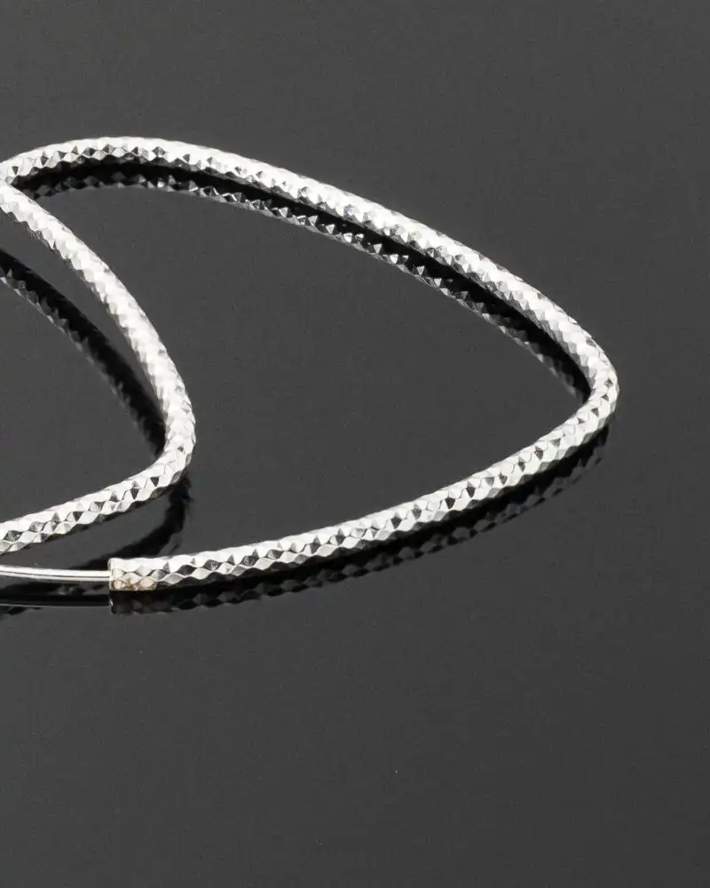 Cercei Mari din Argint Inimă