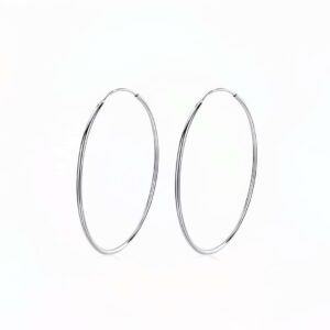 Cercei Mari Rotunzi din Argint