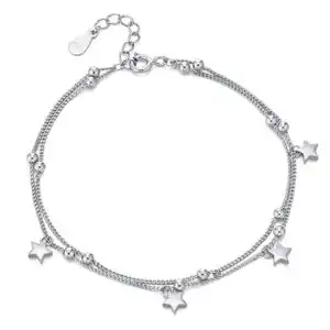 Cosmos Brățară Dublă din Argint 925 Cosmos Brățară Dublă din Argint 925