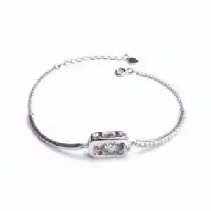 Dancing Diamond Brățară din Argint Moissanite