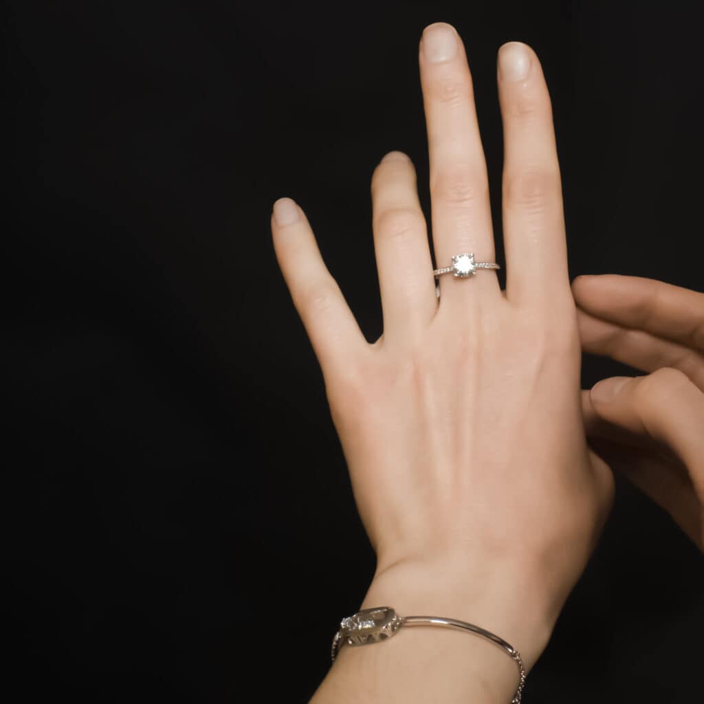 Dancing Diamond Bratara din Argint Moissanite 4