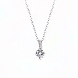Gentle Colier din Argint Diamant Moissanite
