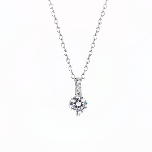 Gentle Colier din Argint Diamant Moissanite