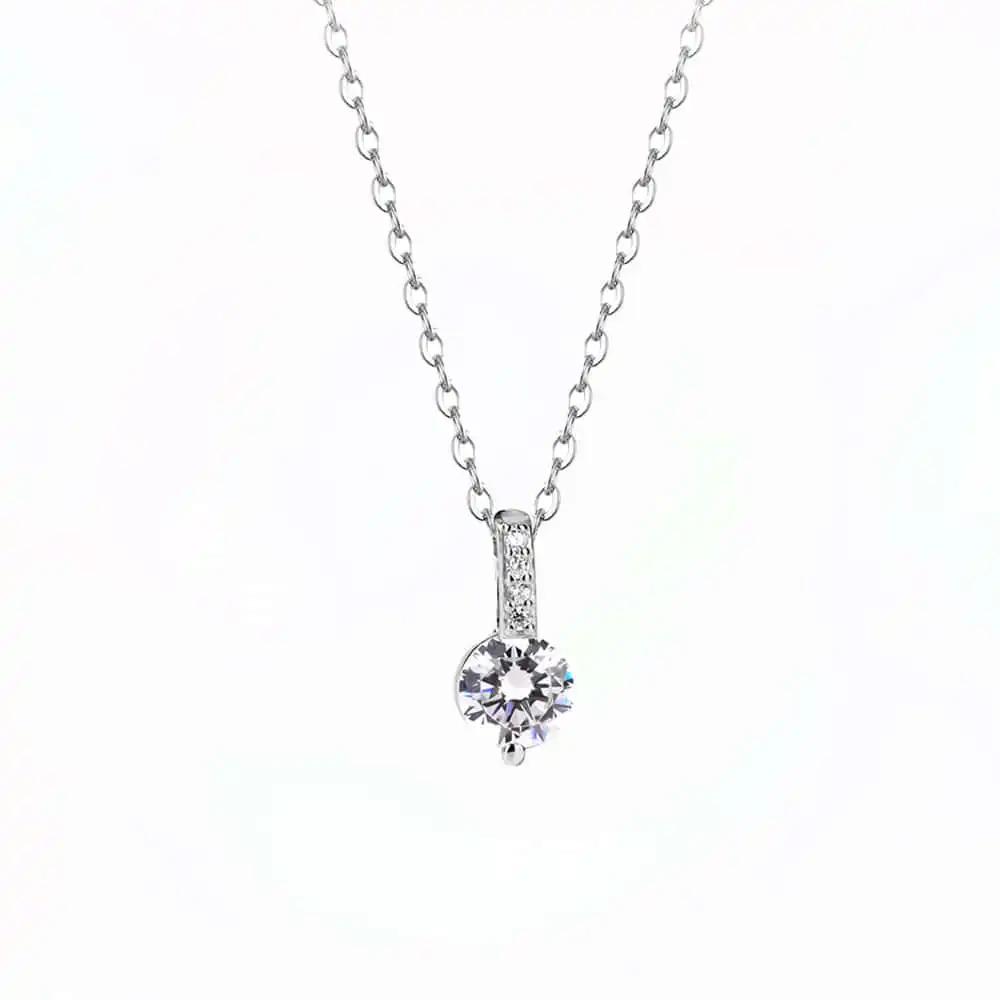 Gentle Colier din Argint Diamant Moissanite Gentle Colier din Argint Diamant Moissanite