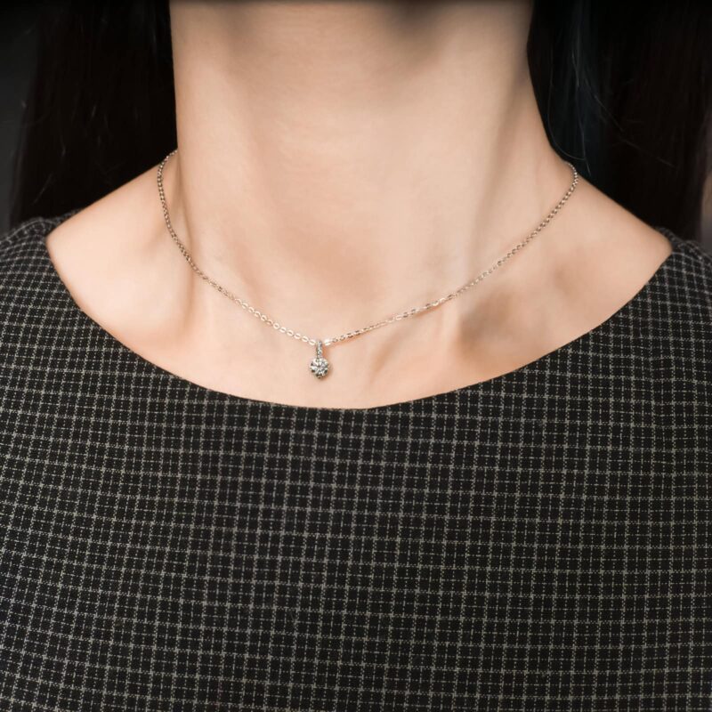 Gentle Colier din Argint Diamant Moissanite