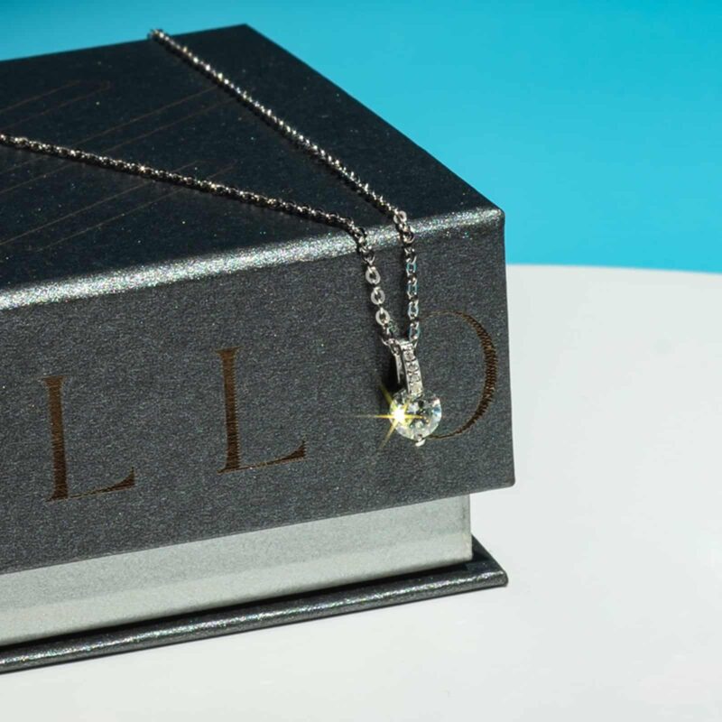 Gentle Colier din Argint Diamant Moissanite