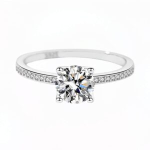 Joyful Inel din Argint Diamant Moissanite