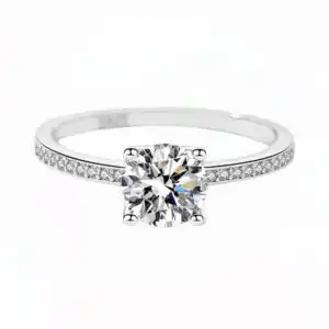 Joyful Inel din Argint Diamant Moissanite