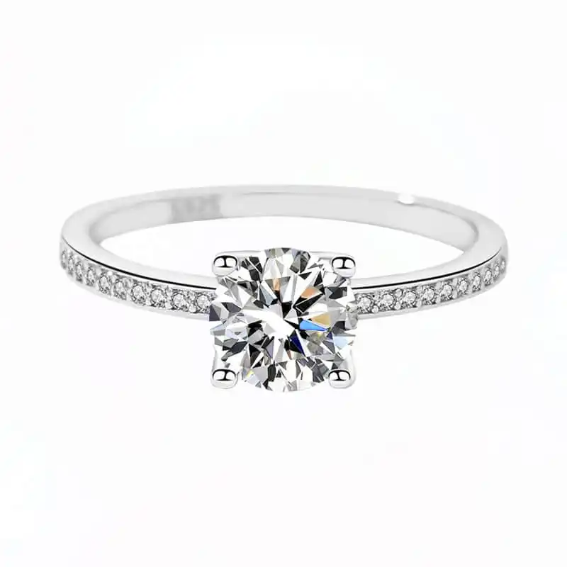 Joyful Inel din Argint Diamant Moissanite Joyful Inel din Argint Diamant Moissanite
