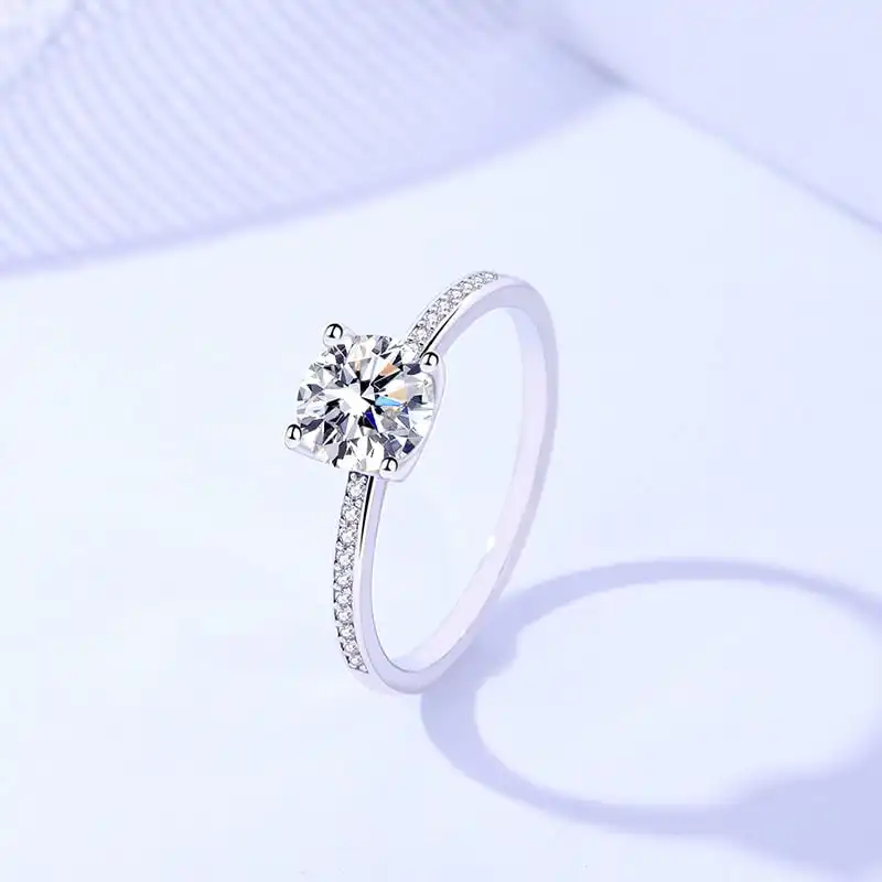 Joyful Inel din Argint Diamant Moissanite Joyful Inel din Argint Diamant Moissanite