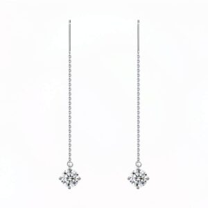 Majestic Cercei din Argint Diamant Moissanite