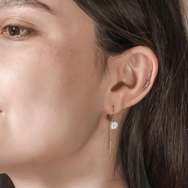 Majestic Cercei din Argint Diamant Moissanite