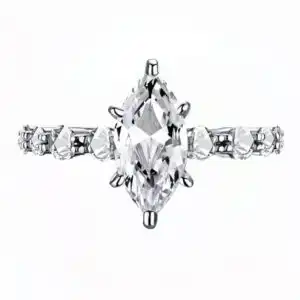 Regal Inel din Argint Diamant Moissanite Regal Inel din Argint Diamant Moissanite