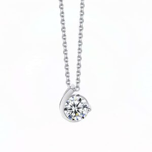Stylish Colier din Argint Diamant Moissanite