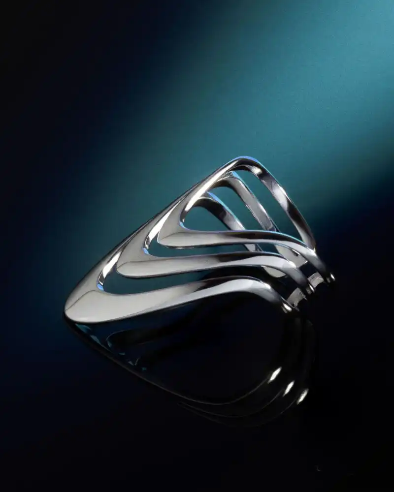 Inel Argint Triple Vibe