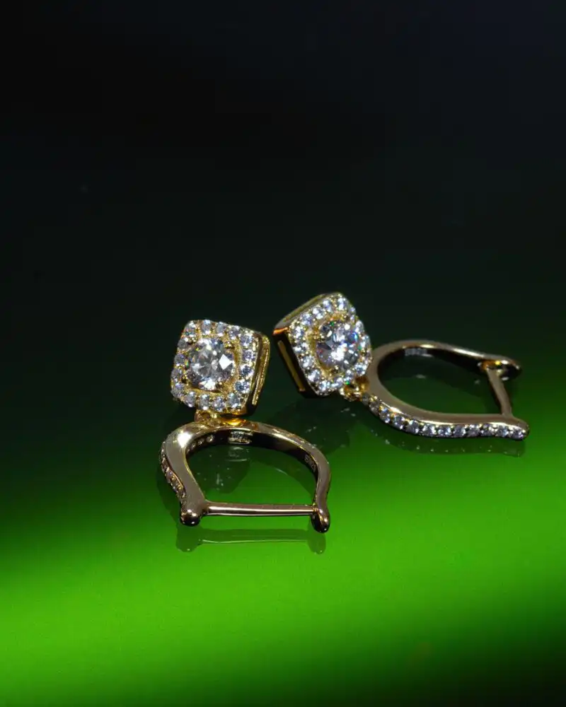 Cercei Argint Divine Gold