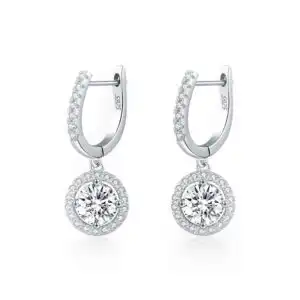 Cercei Argint Crystal Glow