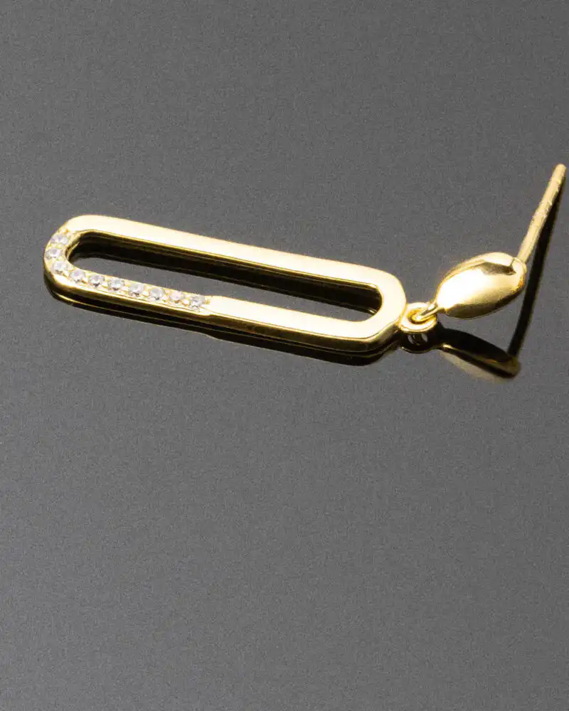 Cercei Argint Golden Touch