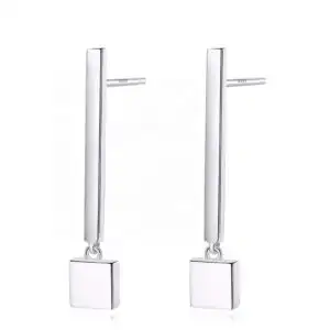 Cercei din Argint cu Elemente Geometrice