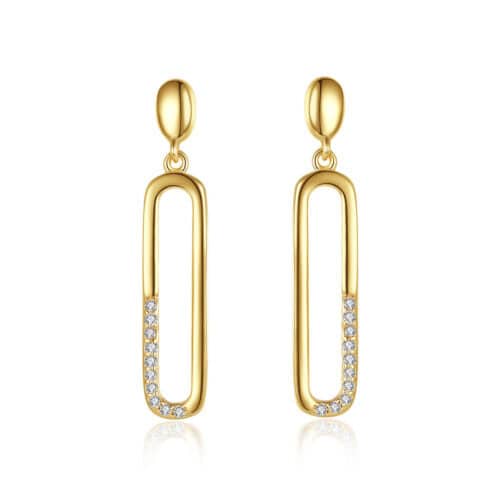Cercei Argint Golden Touch