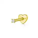 Piercing pentru Ureche, Față și Buză din Argint placat cu Aur Nose Piercing Butterfly din Argint Placat cu Aur