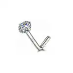 Piercing pentru nas din argint Argint 925 Zirconiu rotund