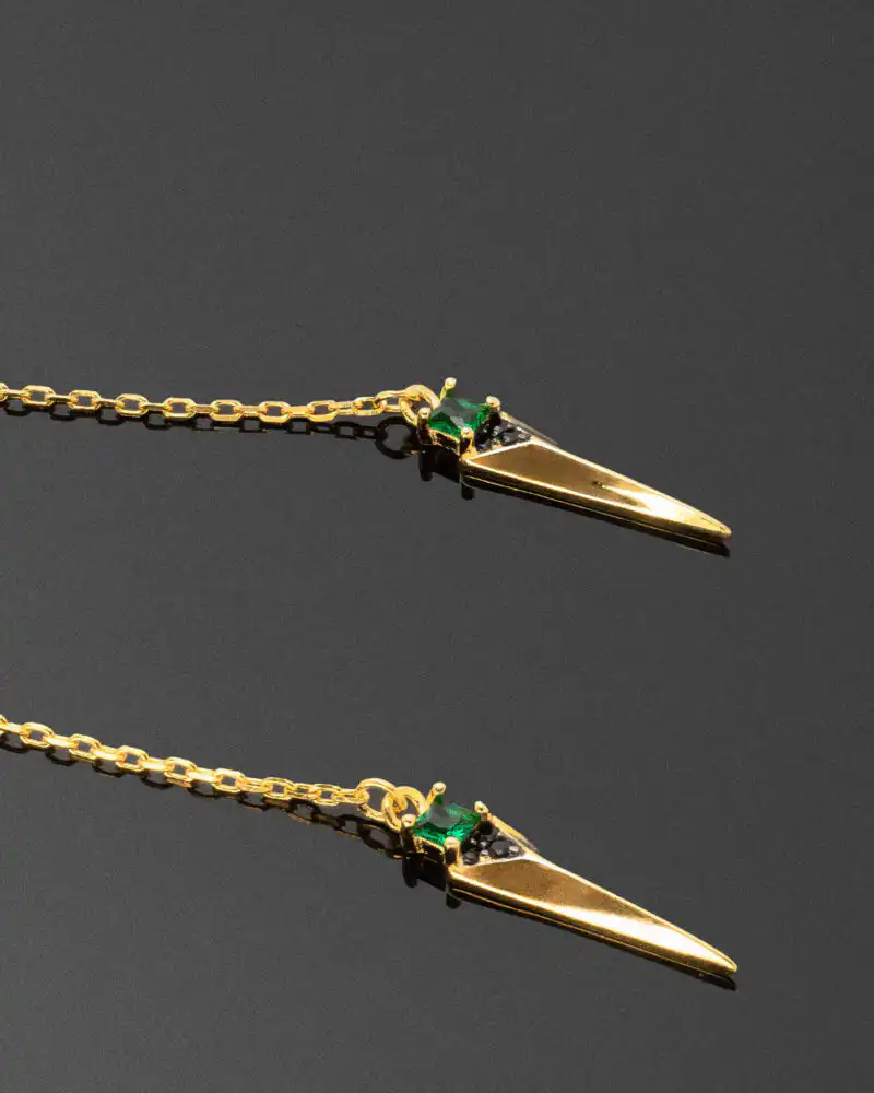 Cercei Argint Lungi Golden Arrow