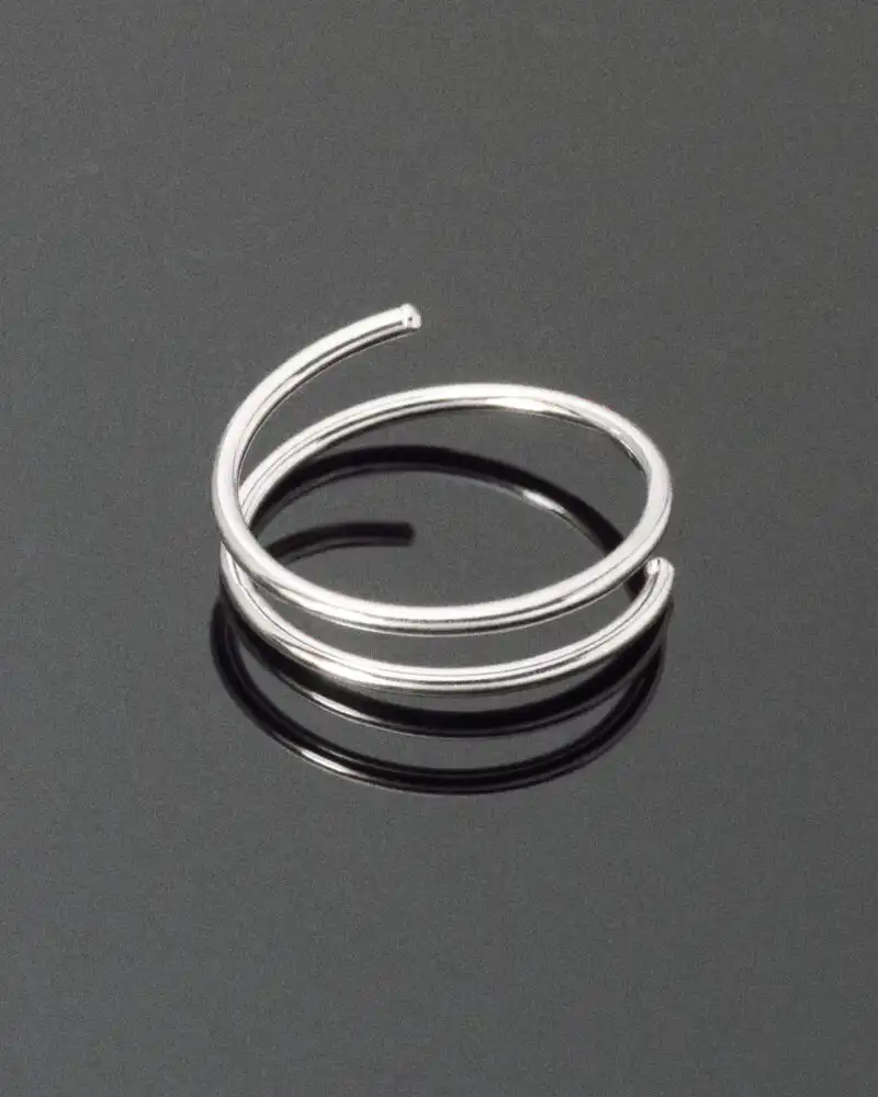 Piercing Spirala din Argint pentru Ureche și Nas