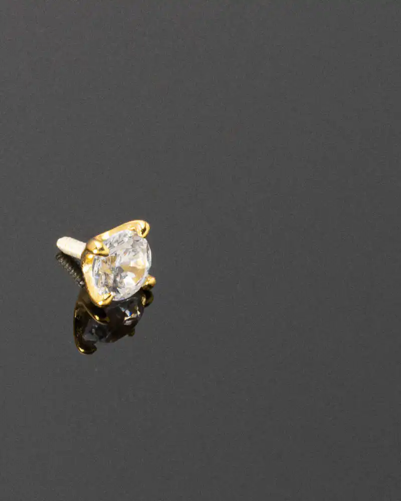 Piercing pentru Ureche, Față și Buză din Argint placat cu Aur