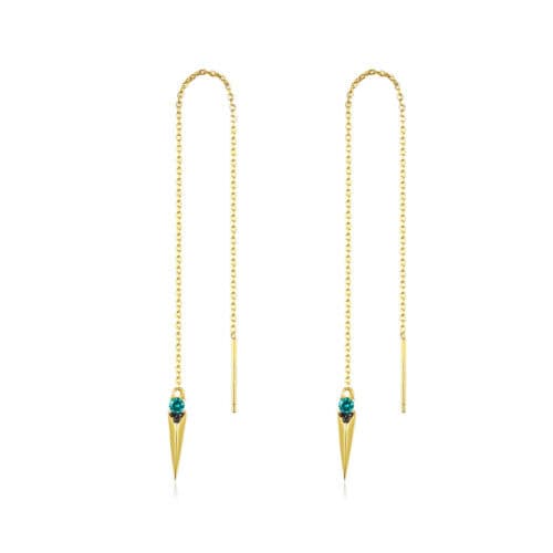 Cercei Argint Lungi Golden Arrow