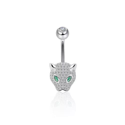 Piercing pentru Buric din Argint Felină