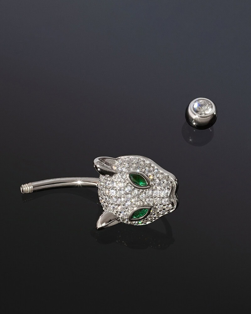 Piercing pentru Buric din Argint Felină YLLO Piercing pentru Buric din Argint Felină