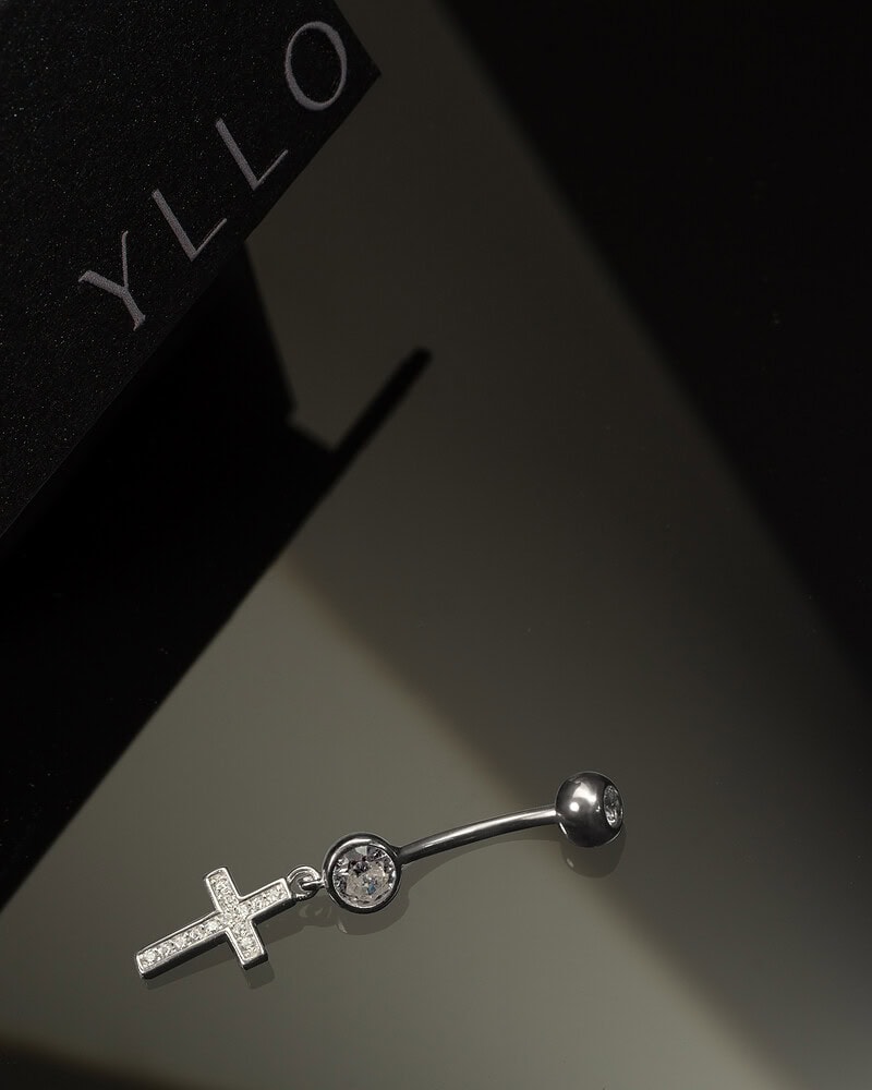Piercing pentru Buric din Argint Cross Piercing pentru Buric din Argint Cross