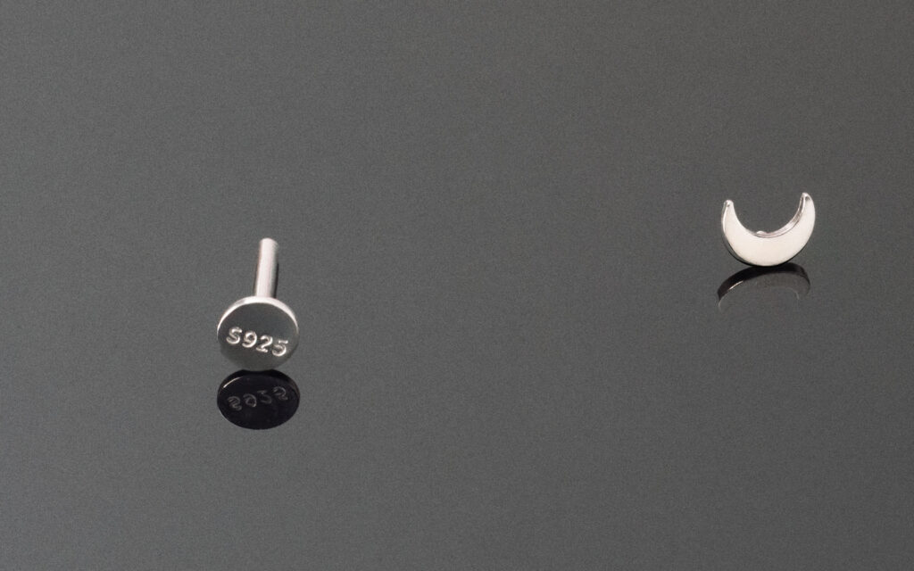 Yllo Piercing din Argint pentru Ureche si Buza 1