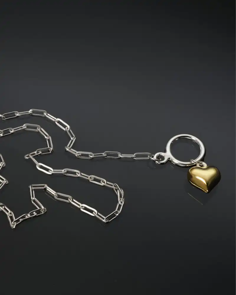 Lanț Argint cu Pandantiv Inimă