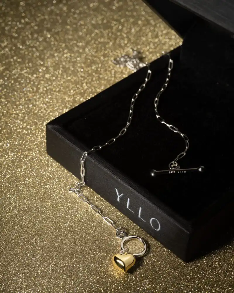 Lanț Argint cu Pandantiv Inimă