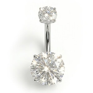 Piercing Buric Titan ASTM F136 Zirconiu Rotund